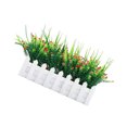 thumbnail image 4 of Fence Potted Artificial Flower Simulation Cloth Flower Artificial Flower Home Wedding Fake Floral Decor, White & Red, 4 of 5