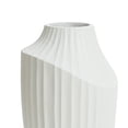 thumbnail image 6 of LuxenHome White MgO Modern Abstract Sculpture 20-Inch Tall Vase, 6 of 8