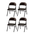 thumbnail image 1 of MECO Sudden Comfort All Steel Folding Chair Set, Cinnabar (Set of 4), 1 of 7