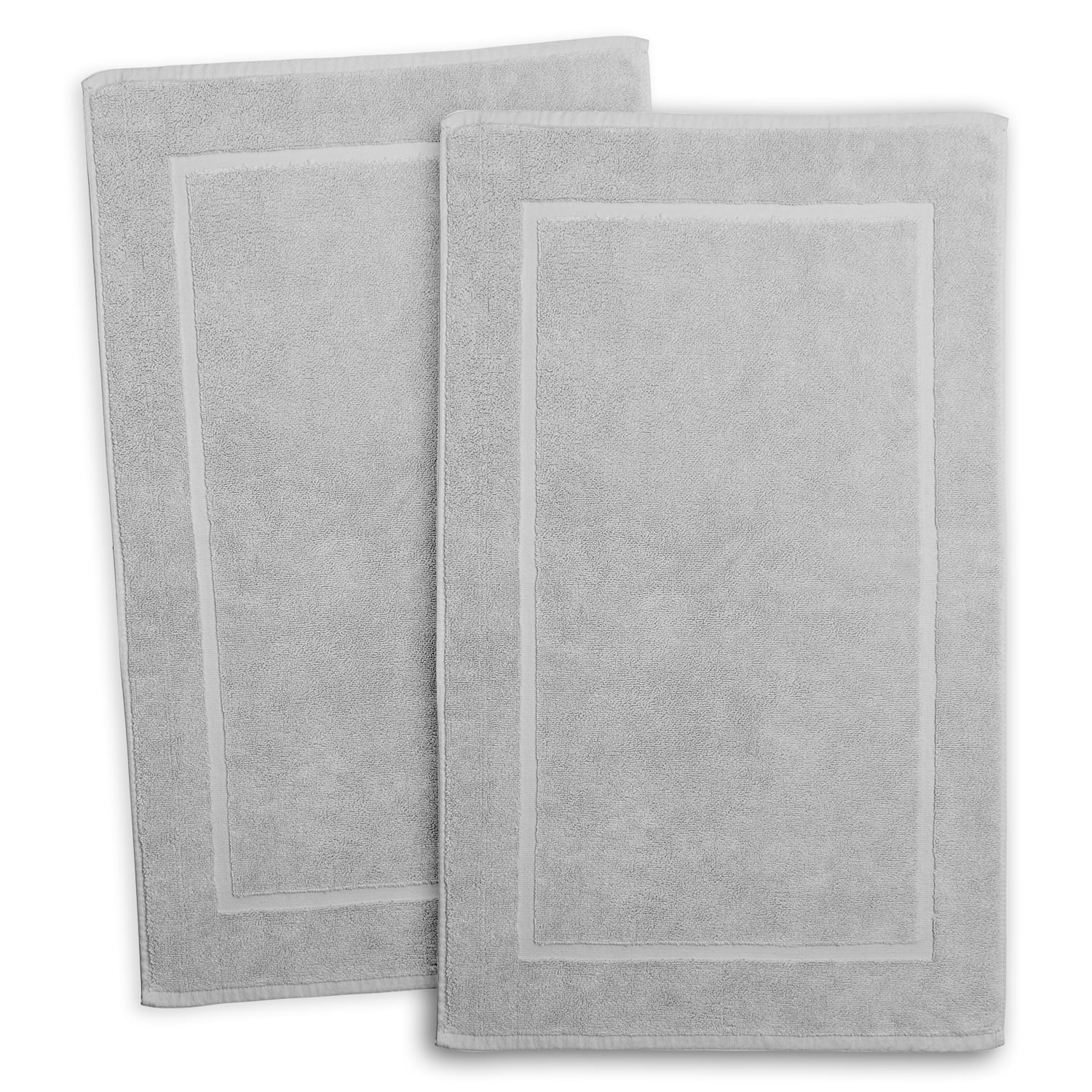 Clara Clark Bath Towels Set, 100% Cotton Luxury Softness 4 Pc Set, Gray