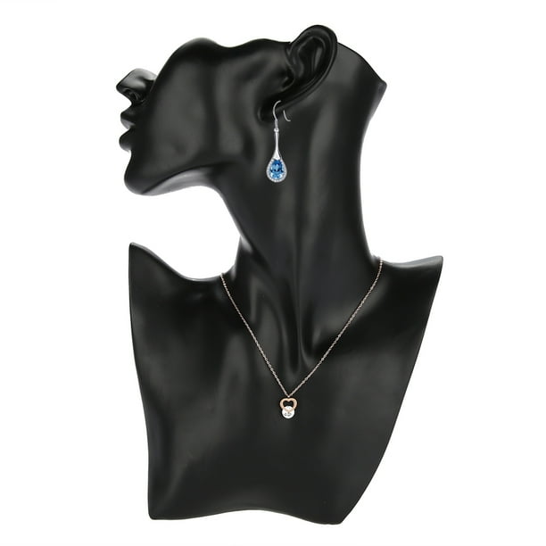 Mannequin bust store jewelry display