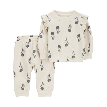 Carter's Child of Mine Baby Girl Outfit Set, 2-Piece, Sizes 0/3-24 Months