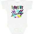 thumbnail image 3 of Inktastic I Love My Daddy 80s Retro Style Boys or Girls Baby Bodysuit, 3 of 5