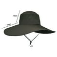 thumbnail image 2 of Men's Sun Protection Floppy Visor Bucket Hat - Military green, 2 of 5