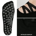 thumbnail image 2 of COOPLUS Non Slip Pilates Socks With Grips Straps For Women Yoga Barefoot Workout,Dance,Ballet,Hospital Socks, 2 of 7