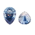 thumbnail image 2 of Deep Blue Pear Cut Moissanite Stones, 2 of 3