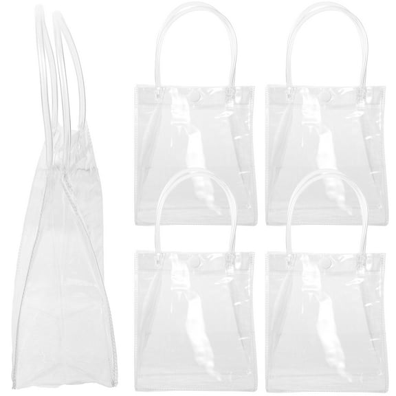 unbranded  5 PCS Transparent Tote Bag Wine Stopper Corks Bags Clear Gift Shopping
