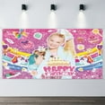 thumbnail image 2 of JOJO Siwa Fondo Temático Pancarta Suministros de Decoración para Fiesta de Cumpleaños, Decoración de Fondo de Fiesta Personalizado,150x90cm, 2 of 6