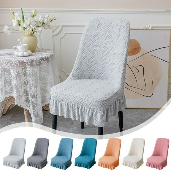 sruoe Chair Covers for Dining Room, Chair Seat Protector, Bar Stool Covers, Modern Washable Elastic Spandex Chair Slip Covers, Chair Protector Cover Seat for Home Party Hotel