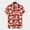 Red, variant on toraway Mens Shirt Jacket Lightweight Men's Short Sleeve Shirt Summer Casual Floral Printing Hawaii Beach Holiday Floral Shirts XXL