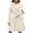 Beige-D, variant on Women Elegant Wool Pea Coat Lapel Collar Double Breasted Mid-Long Winter Overcoats with Belted Pockets Black