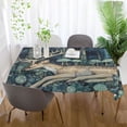 thumbnail image 6 of BZSMCE Square Tablecloth Moonlit Deer Retreat Pattern Tableclothes, 6 of 9