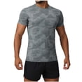 thumbnail image 3 of BRGZLK Quick Drying Workout Shirts For Men Short Sleeved Top Round Neck Pullover Casual Athletic Running Gym T Shirt Stretchy Breathable Soft, 3 of 7
