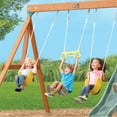 thumbnail image 3 of KidKraft Acrobatic Bar Swing Accessory for Outdoor Playsets - Yellow, 3 of 3