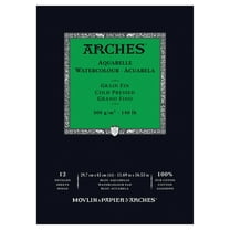 Arches 140 lb. Watercolor Pad, Cold-Pressed, 11.7" x 16.5"