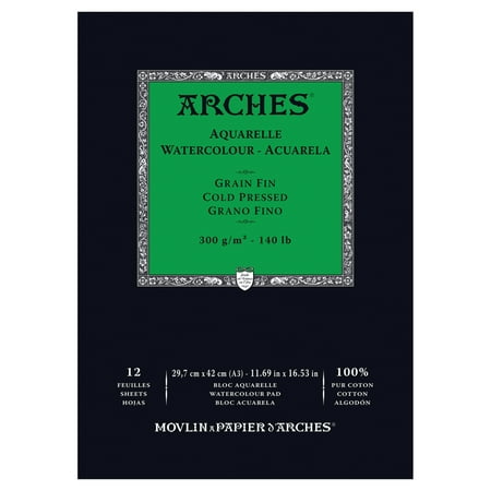 Arches Watercolor - Arches 140 lb. Watercolor Pad, Cold-Pressed, 11.7