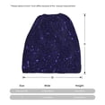 thumbnail image 3 of Vsdgher Glittering Purple Starfield Slouchy Beanie Hat for Men/Women, Skull Cap Chemo Cap Night Sleeping Cap, 3 of 8