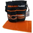 thumbnail image 5 of Chicago Football Bears Baby Diaper Bag - Adjustable Padded Shoulder Strap & Orange Changing Pad, 5 of 6