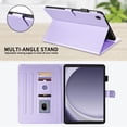 thumbnail image 4 of for Samsung Galaxy Tab A11 8.7 inch 2025 Release (Model: SM-X133/X135) Case, Rhombus Pattern Multiple Viewing Angles Stand Slim Folio Cover (Purple), 4 of 6