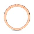 thumbnail image 4 of 14K Rose Gold 1/10 Ctw Round and Tapper Diamond Band Ring, 4 of 4
