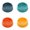 Blue,Orange,Yellow,Green, variant on 4Pcs 5.9x2 Inch Candy Color Dog Bowls, Lightweight Reusable Non- Puppy Food and Water Bowls, Pet Feeding Suitable Dishes for Cats and Dogs, Pet Food and Water Bowl Dish for Pets