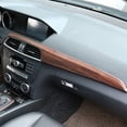 thumbnail image 5 of TINKI ABS Pine Wood Grain Car Center Console Dashboard Cover Panel for Mercedes Benz C Class W204 2010-2013 Left Hand Drive Accessories, Carbon Fiber Look, 5 of 8