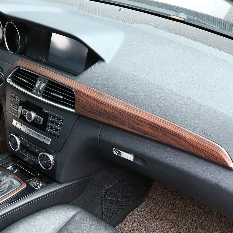 Matte Black Console Dashboard Strip Trim For Benz C Class W204 2010 Matte Black Console Dashboard Strip Trim For Benz C Class W204 2010