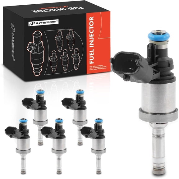 A-Premium Fuel Injectors Compatible with Chevrolet Traverse 2009-2011, Camaro 2010-2011 & GMC Acadia 2009-2011 & Buick Enclave 2009-2011, LaCrosse 2010-2011 & Cadillac CTS/STS, 3.6L, Set of 6