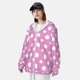 thumbnail image 3 of Balery Purple And White Polka Dot Sudadera ligera de manga larga con capucha y protección solar UPF 50+ para hombre y mujer, ideal para pesca y running-XX-Large, 3 of 7