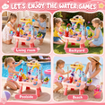 thumbnail image 5 of Artmeer Toddler Sand and Water Table with Electric Pump Faucet, Play Sink with Running Water, Kitchen Faucet Toy, Fishing Toys, Ages 3 +, Pink, 5 of 8