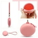 thumbnail image 5 of Bolsa de almacenamiento de pulsera de silicona | Monedero de monedas y organizador de auriculares redondos a prueba de agua | Resistente al polvo Resistente al desgarro | Verde menta ligero |, 5 of 6