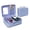 Purple, variant on Yajisi Professional Makeup Train Case with Mirror, Travel Portable Cosmetic Organizer Box Waterproof PU Leather Storage Bag for Women Makeup Brushes, Purple (9.8in / 25cm)
