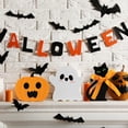 thumbnail image 3 of TETOU Cute Ghost Halloween Decorations for Indoor,Wooden Tiered Tray Decor Table Sign with Black Cat Bat Witch Broom Signs Pumpkin Blocks - Ghost Decor for Indoor Outdoor Party Table Shelf(Style-C), 3 of 6