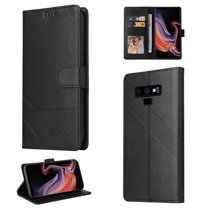 Allytech Samsung Galaxy Note 9 Wallet Case, Magnetic Folio Protective Wallet Pocket Credit Slots Retro Flip PU Leather Card Holder Kickstand Cover For Samsung Galaxy Note 9, Black