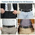 thumbnail image 2 of Men's Ratchet Belt, Ratchet Mens Belt Leather Dress and Casual with Adjustable Buckle, Trimmable Design & Gift Box, 2 of 7