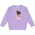 thumbnail image 2 of Inktastic African American Ballerina, Ballet Girl, Pink Tutu Toddler Sweatshirt, 2 of 4