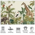 thumbnail image 4 of Living Room Area Rugs, Retro Animal Giraffe Printed Decorate Rug, White Carpet Washable Short Pile Rugs For Bedroom Dining Room, Soft Non-Slip Rectangle Rug, 4 of 7
