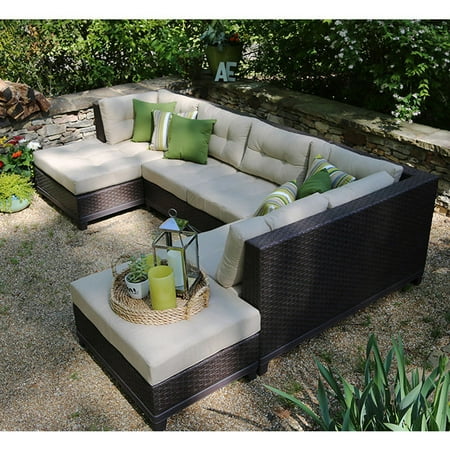 Hillborough 4 Piece Outdoor Patio Sectional Set W Sunbrella Fabric Hillborough 4 Piece Outdoor Patio Sectional Set W Sunbrella Fabric