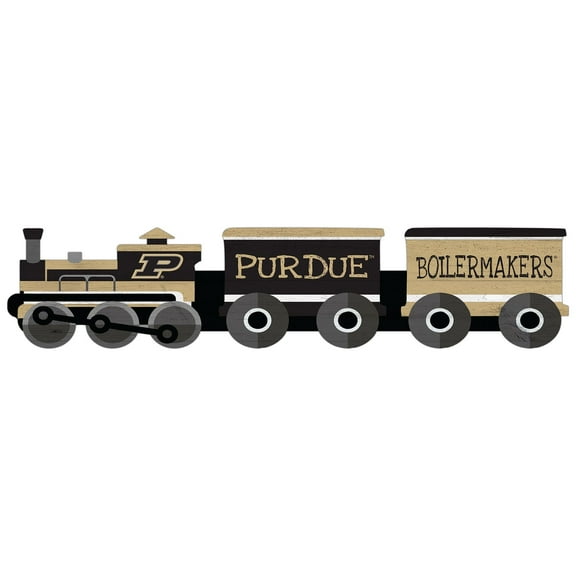 Purdue Boilermakers 6'' x 24'' Train Cutout Sign