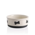 thumbnail image 1 of Plato de comida para perros de cerámica Sweejar Bone Pattern, 1 litro, para perros medianos, 1 of 6