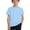 Light Blue, variant on Boys Girls Relaxed‑Fit Solid T Shirt, Kids Crew‑Neck Short‑Sleeve Home & Layering Top