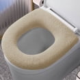 thumbnail image 3 of Universal Soft Fiber Toilet Seat Cover With Handle For Winter Easy Installation, 3 of 19