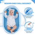 thumbnail image 2 of Muñeca Bassinet BABESIDE Reborn para 43 a 56 cm con bonito oso, 2 of 7