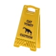thumbnail image 4 of lionlar Miniature Warning Sign 1.5cmx2.5cm Decorative Item Yellow Caution Sign Model Cat Vomit, 4 of 9