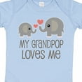 thumbnail image 4 of Inktastic My Grandpop Loves Me Elephant Boys or Girls Baby Bodysuit, 4 of 5