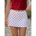thumbnail image 5 of LMLYSoH Women's Fashion Skorts Mini Skirts Dot Print Short Skirts Summer Casual Skirts for Party Streetwear, 5 of 9