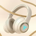 thumbnail image 3 of KCEHTA White Wireless Bluetooth Gaming Headset, Over Ear Stereo Headphones with Mic, 28H Battery RGB Lights for Xbox Switch, 3 of 7