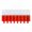 Red, variant on Flexible Instrument Popsicles Tray with 8 Cavities and Gentle Push Release for Milk, and Fruit Puree Recipes