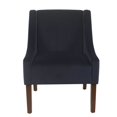 thumbnail image 2 of HomePop K6908-B267 Swoop Arm Accent Chair, Navy, 2 of 2