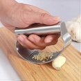 thumbnail image 3 of Garlic Press Rocker - Stainless Steel Garlic Mincer Garlic Crusher, New Innovative Garlic Chopper for Smash Garlic (Imperial Silver), 3 of 5